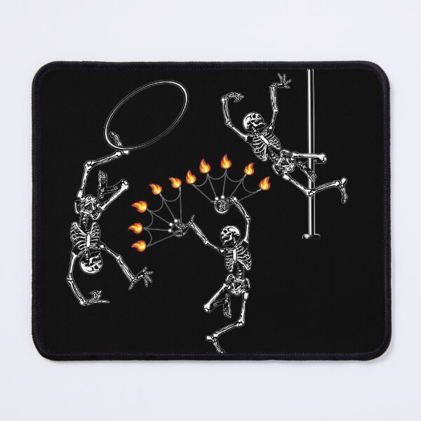 Item preview, Dancing Flow Arts Skeletons Staggered | Halloween Hula Hoop, Fire Spinning, Pole Dance, Circus Arts designed and sold by KreativeLaedy.