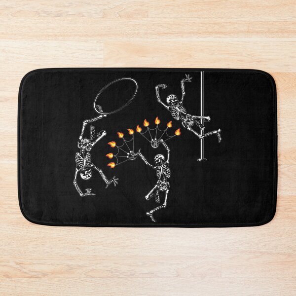Item preview, Dancing Flow Arts Skeletons Staggered | Halloween Hula Hoop, Fire Spinning, Pole Dance, Circus Arts designed and sold by KreativeLaedy.