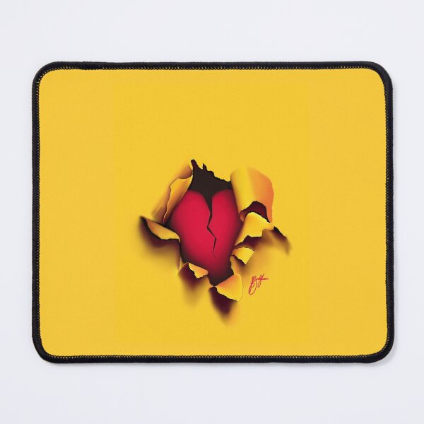 Item preview, Digital broken heart showing through torn paper designed and sold by ArtbyBroghan.