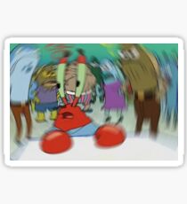 Blurry Mr Krabs Meme Sticker Sticker