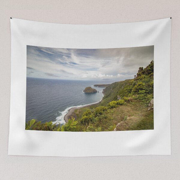 Item preview, Flores island, Azores travel destination, green and blue landscape, in nature. designed and sold by AylaHarbich.