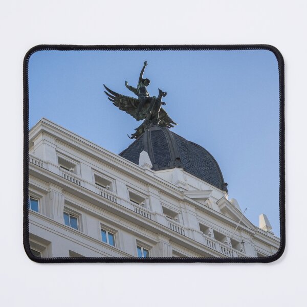 Item preview, Gran Via Madrid - Whimsical Winged Creature and a Rider designed and sold by Georgia Mizuleva.