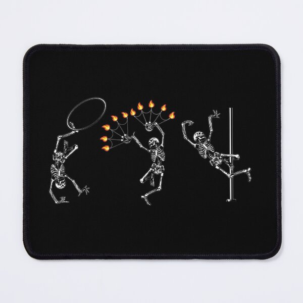 Item preview, Dancing Flow Arts Skeletons Parallel | Halloween Hula Hoop, Fire Spinning, Pole Dance, Circus Arts designed and sold by KreativeLaedy.