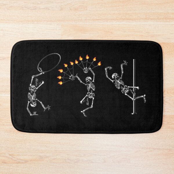Item preview, Dancing Flow Arts Skeletons Parallel | Halloween Hula Hoop, Fire Spinning, Pole Dance, Circus Arts designed and sold by KreativeLaedy.