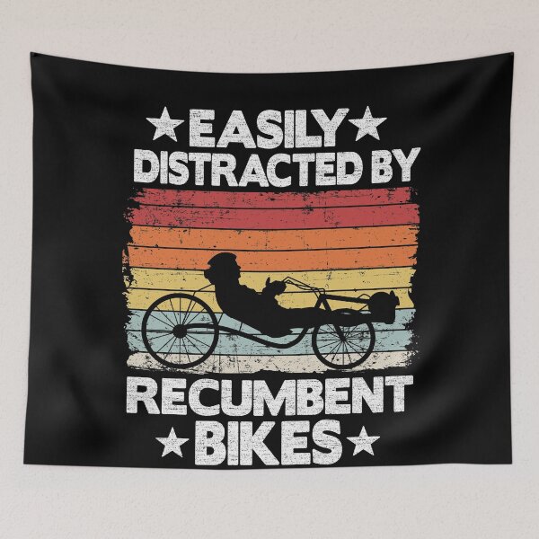 Item preview, Easily Distracted By Recumbent Bikes Funny Recumbent Bike designed and sold by Stronzi.