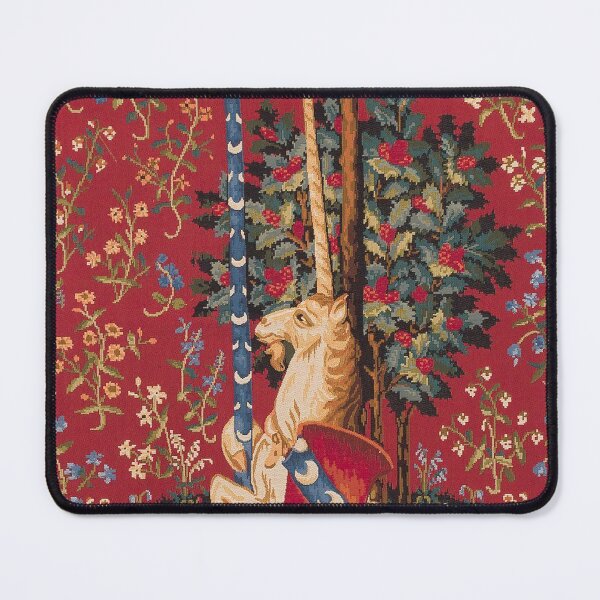 Item preview, Medieval Unicorn Midnight Floral Tapestry designed and sold by Epitome Girl.