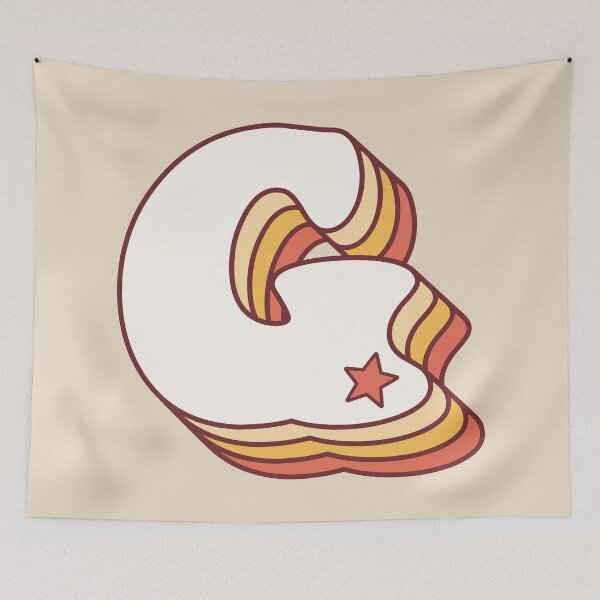 Item preview, Letter G Retro designed and sold by OkihanaShop.