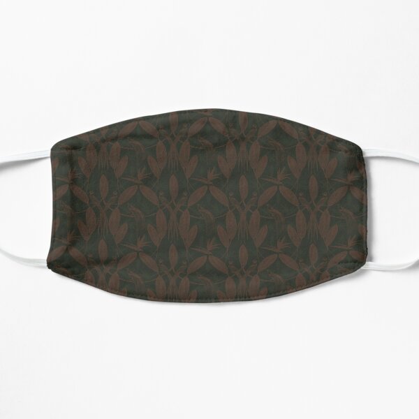 Birds of Paradise in Green Flat Mask