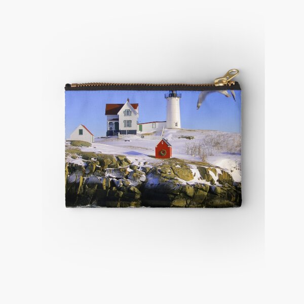 Item preview, Cape Neddick "Nubble" Lighthouse in the snow designed and sold by Jeremy D'Entremont.