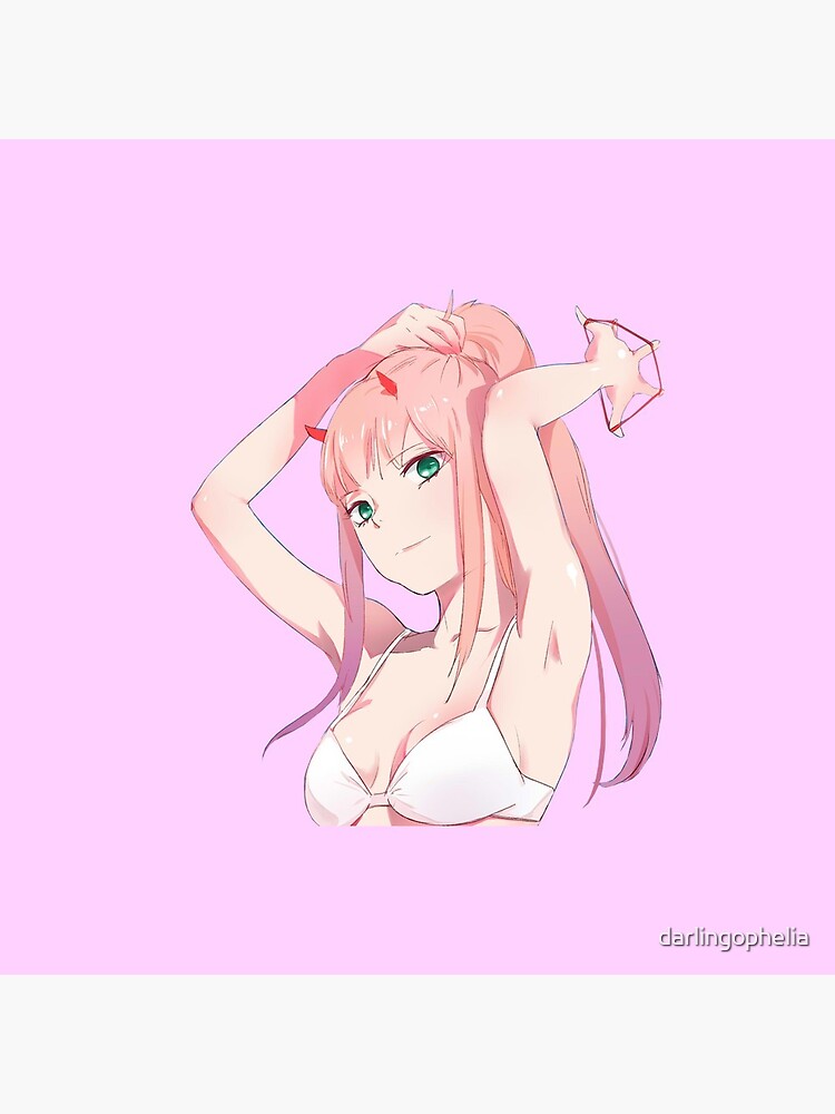 Zero Two 002 v1 hot Enamel Pin Lewd Kinky Sexy Mochibichi Darling in the Franxx