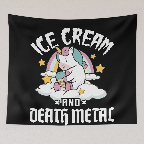 Item preview, Ice Cream And Death Metal Funny Death Metal designed and sold by Stronzi.