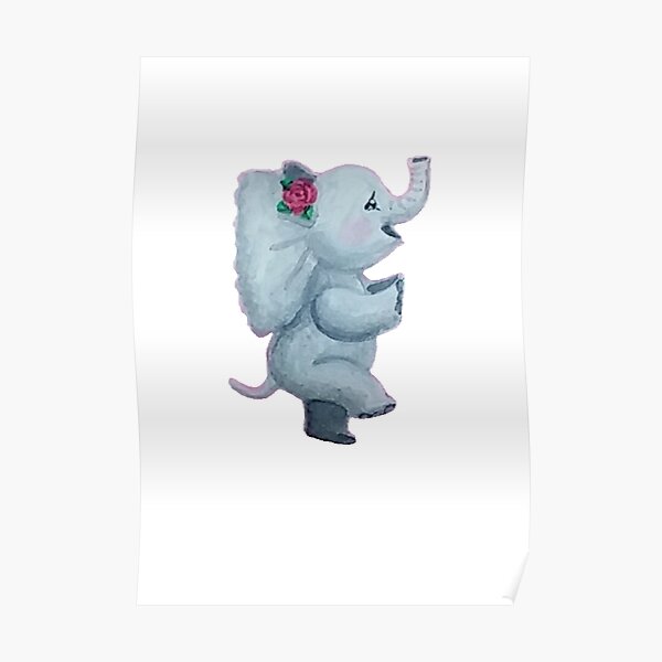 Dancing Elephant Poster