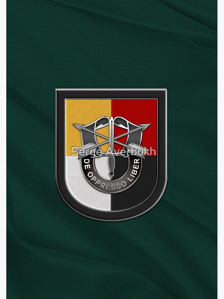 Army 3rd Special Forces Group – SFG Beret Flash over Green Beret  Felt Journal