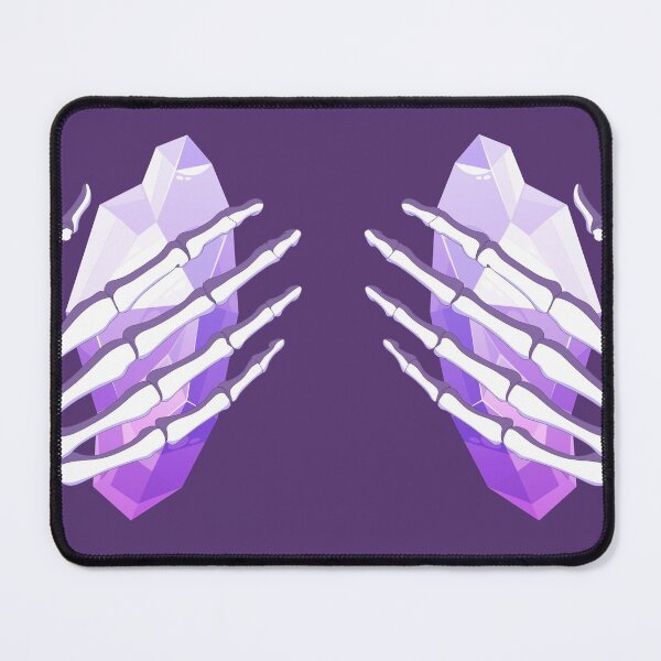 Item preview, Skeleton Hands on Chest | Amethyst Crystal | Purple Halloween Design designed and sold by MiaDelelai.