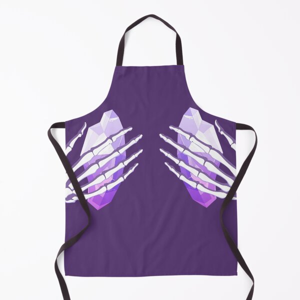 Item preview, Skeleton Hands on Chest | Amethyst Crystal | Purple Halloween Design designed and sold by MiaDelelai.