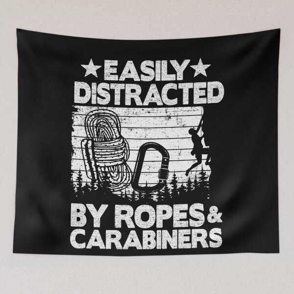 Item preview, Easily Distracted By Ropes & Carabiners Funny Climbing designed and sold by Stronzi.