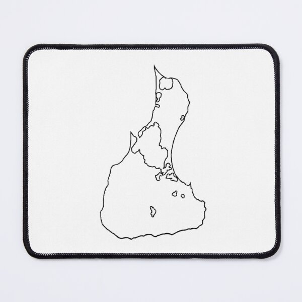 Item preview, Block Island Outline, Rhode Island designed and sold by NamesandPlaces.