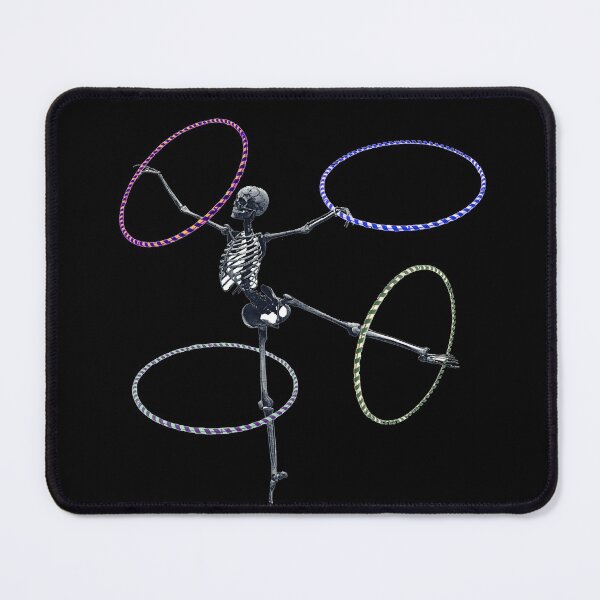 Item preview, Dancing Multi-Hooping Skeleton | Halloween Spooky | Hula Hoop Flow Circus Arts Gymnastics designed and sold by KreativeLaedy.