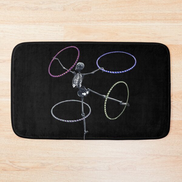 Item preview, Dancing Multi-Hooping Skeleton | Halloween Spooky | Hula Hoop Flow Circus Arts Gymnastics designed and sold by KreativeLaedy.