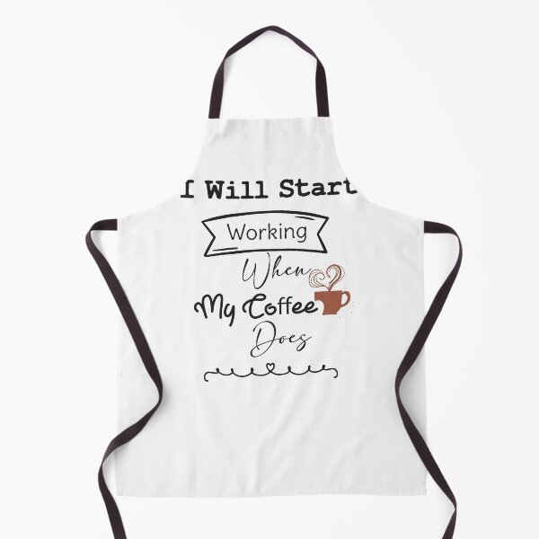 Item preview, I Will Start Working When My Coffee Does , Funny Gift Valentine Birthday Coffee Lovers designed and sold by Yellowpixel.