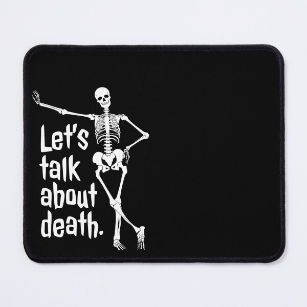Item preview, Lets Talk About Death - Spooky Nihilism Skeleton designed and sold by DnlDesigns.