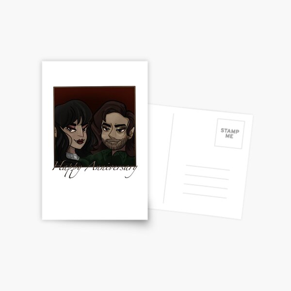 Aperçu de l'œuvre carte d'anniversaire lazslo et nadja créée et vendue par vividlycoby.