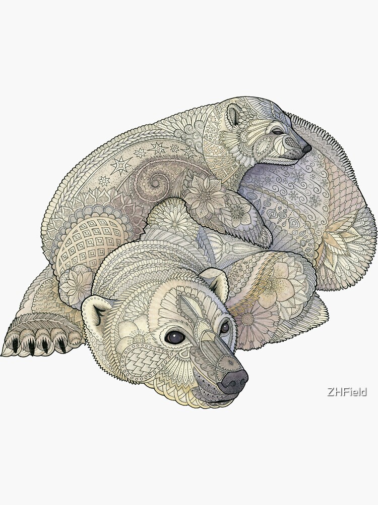 Thumbnail 3 of 3, Sticker, Ursa Major & Minor designed and sold by ZHField.