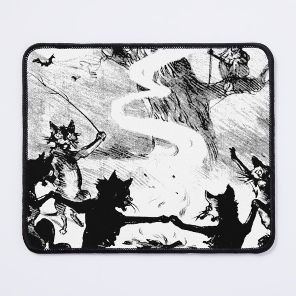 Item preview, Vintage Back Cats Dancing Around a Fire designed and sold by TheWitchsWolf.