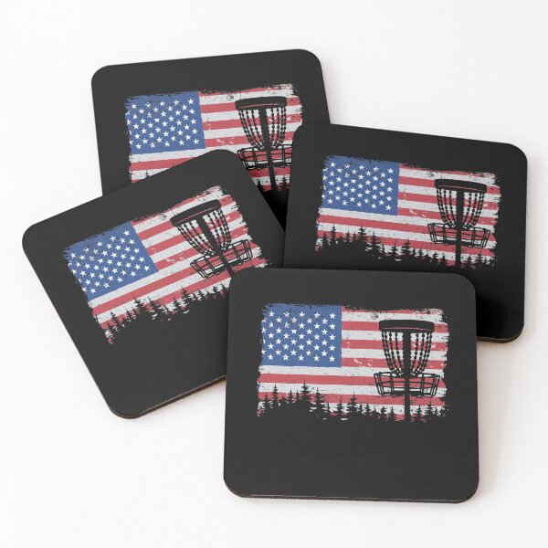 Item preview, American Flag Disc Golf 4th Of July Vintage Funny Disc Golf designed and sold by Stronzi.