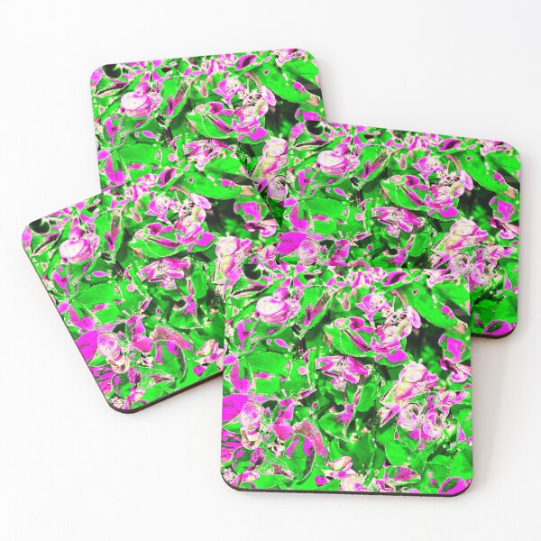 Item preview, The pink and green floral patterned motives  designed and sold by IraNiva.