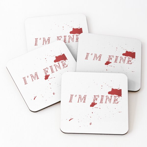 Item preview, i'm fine: sarcastic design movie halloween humour zombie designed and sold by dorento07.