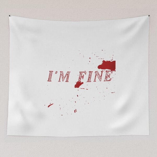 Item preview, i'm fine: sarcastic design movie halloween humour zombie designed and sold by dorento07.