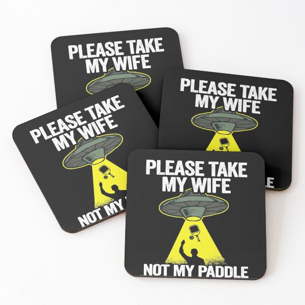 Item preview, Please Take My Wife Not My Paddle Funny Pickleball designed and sold by Stronzi.