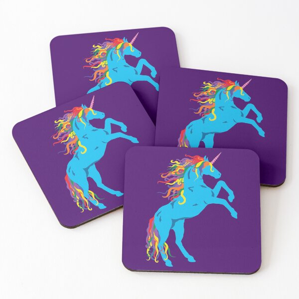 Item preview, Rainbow Maned Cyan Pride Unicorn designed and sold by Peregrinus Creative.