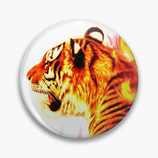 Item preview, Flaming tiger, flaming tiger flame, tiger on fire, others, mammal, burning, print, animal. designed and sold by Senior-Kuzmin.