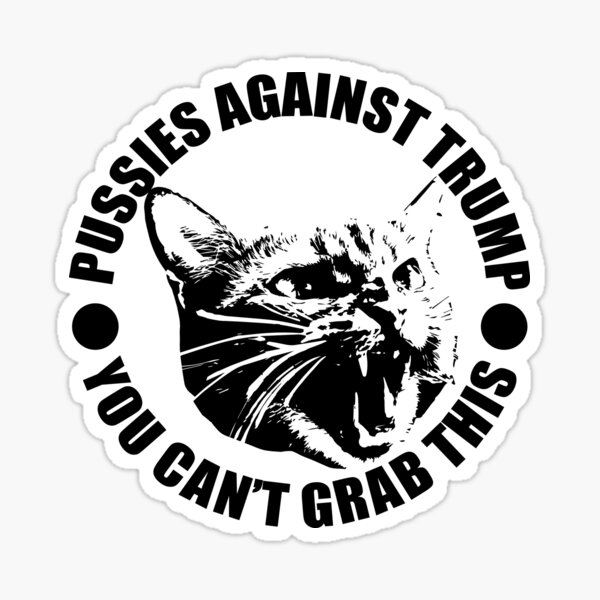 Vista previa del artículo con la obra «Coños contra Trump», diseñado y vendido por TheDirtyNarwhal.