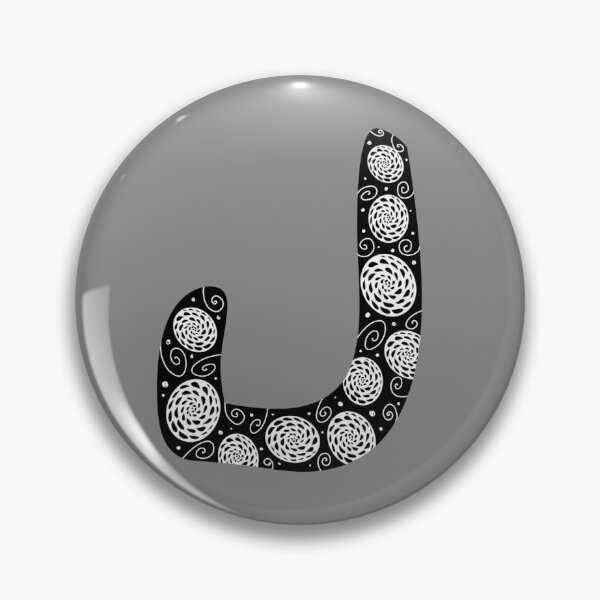 Item preview, J letter in zentangle style designed and sold by kreativeadern.