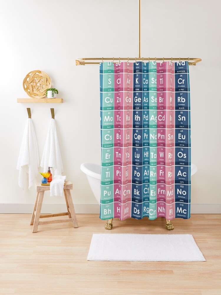 The Periodic Table of Elements Shower Curtain for Sale by