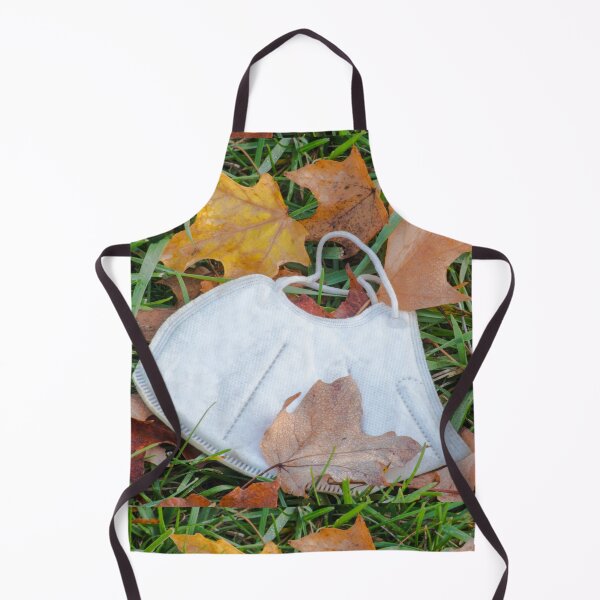 Item preview, PPE Mask Left Amoung the Autumn Leaves designed and sold by Bill Spengler's Photographic Thoughts.