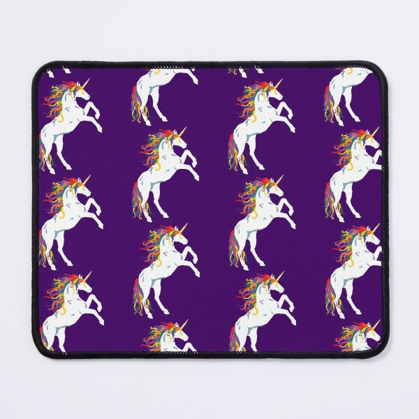 Item preview, Rainbow Maned White Unicorn designed and sold by Peregrinus Creative.