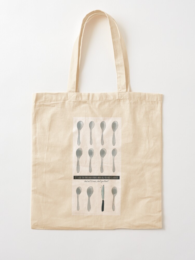 Ironic Tote Bag by marcocat2008