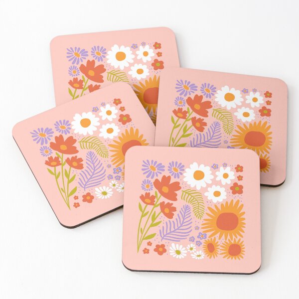 Item preview, Retro Squared Flowers  designed and sold by Darlydesign.