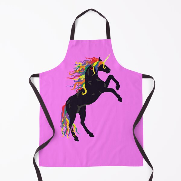 Item preview, Rainbow Maned Black Unicorn designed and sold by Peregrinus Creative.