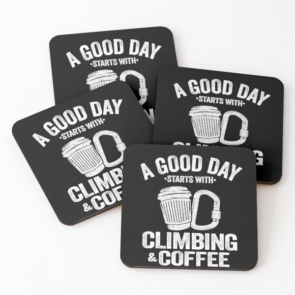 Item preview, A Good Day Starts With Climbing & Coffee Funny Climbing designed and sold by Stronzi.