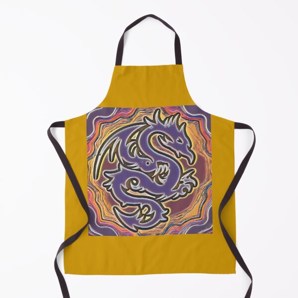 Item preview, Purple, gold, and orange abstract print with dragon graphic designed and sold by BJG1966.