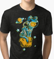 Space Cat Tri-blend T-Shirt
