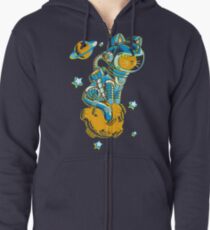 Space Cat Zipped Hoodie