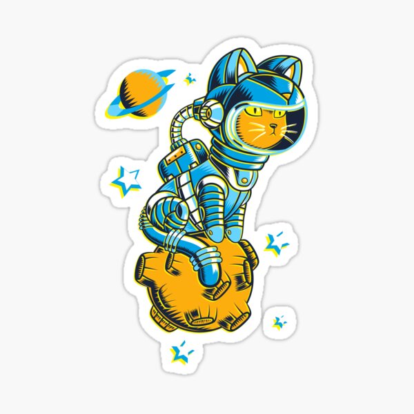 Space Cat Sticker