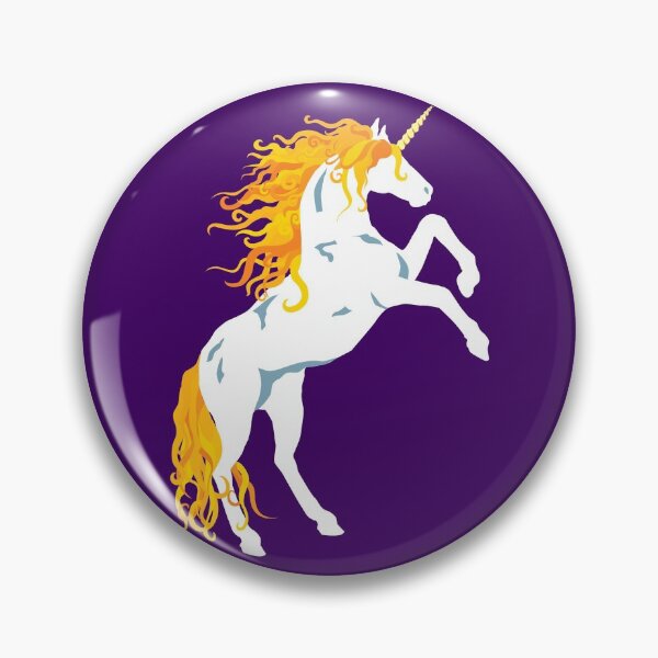 Item preview, Golden Maned White Unicorn designed and sold by Peregrinus Creative.