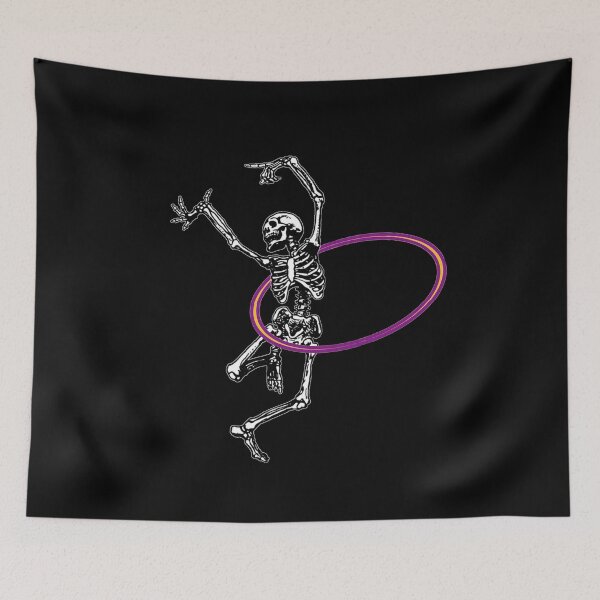Item preview, Hoop Dancing Skeleton | Halloween Flow Circus Arts Gymnastics designed and sold by KreativeLaedy.